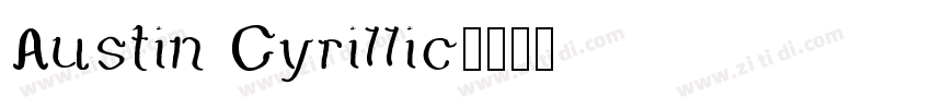 Austin Cyrillic字体转换